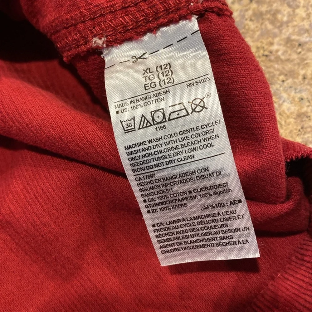 Old Navy Girls Corduroy Red Dress XL 12 Holidays MUSTY SMELL